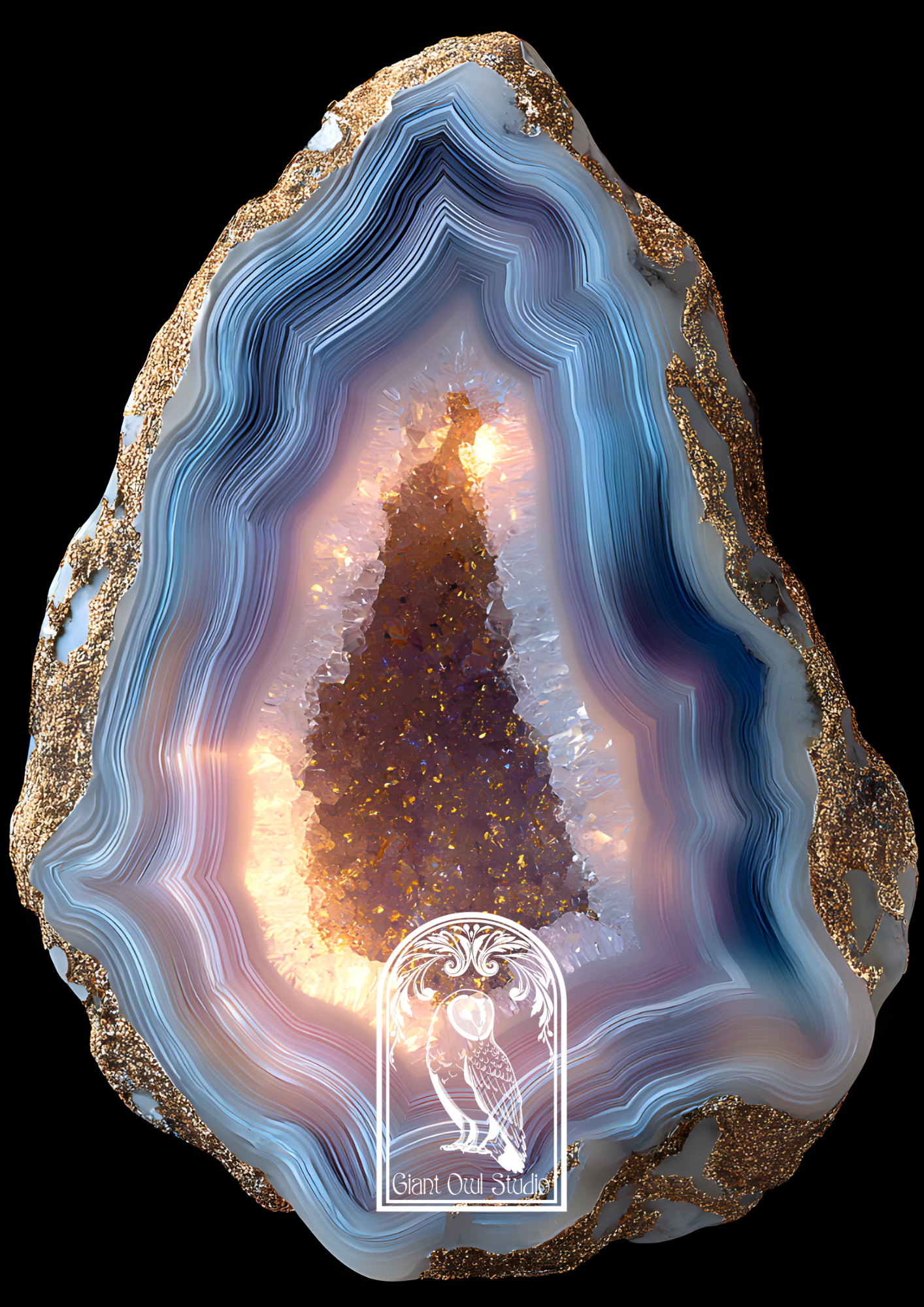 Handmade Spiral Bound Notebook - Black Agate