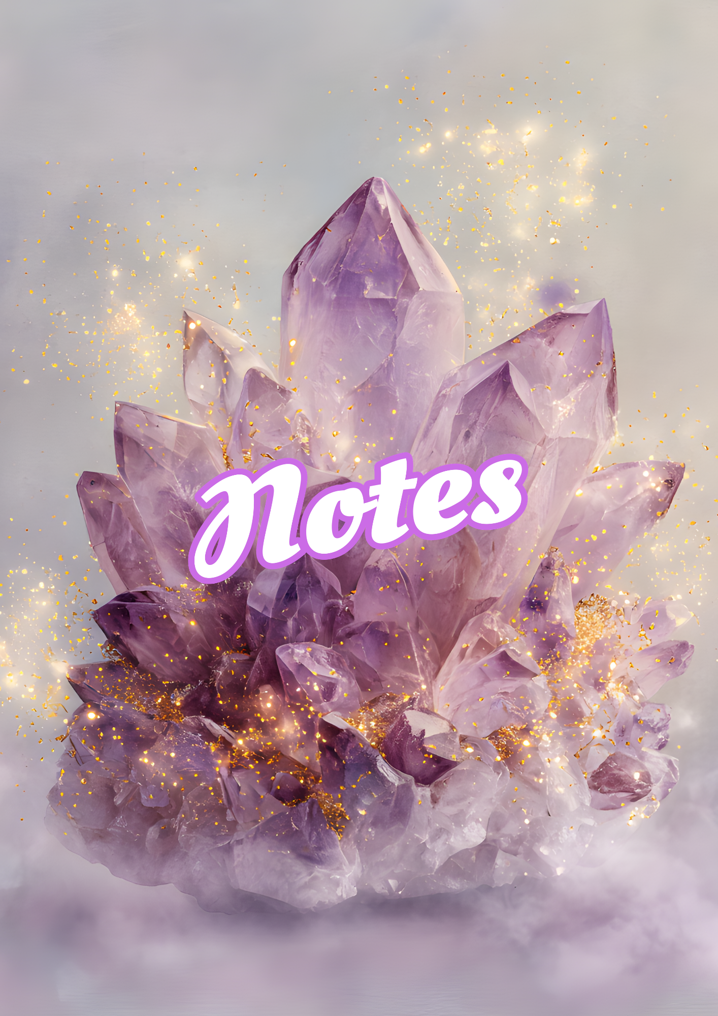Handmade Spiral Bound Notebook - Amethyst Delight