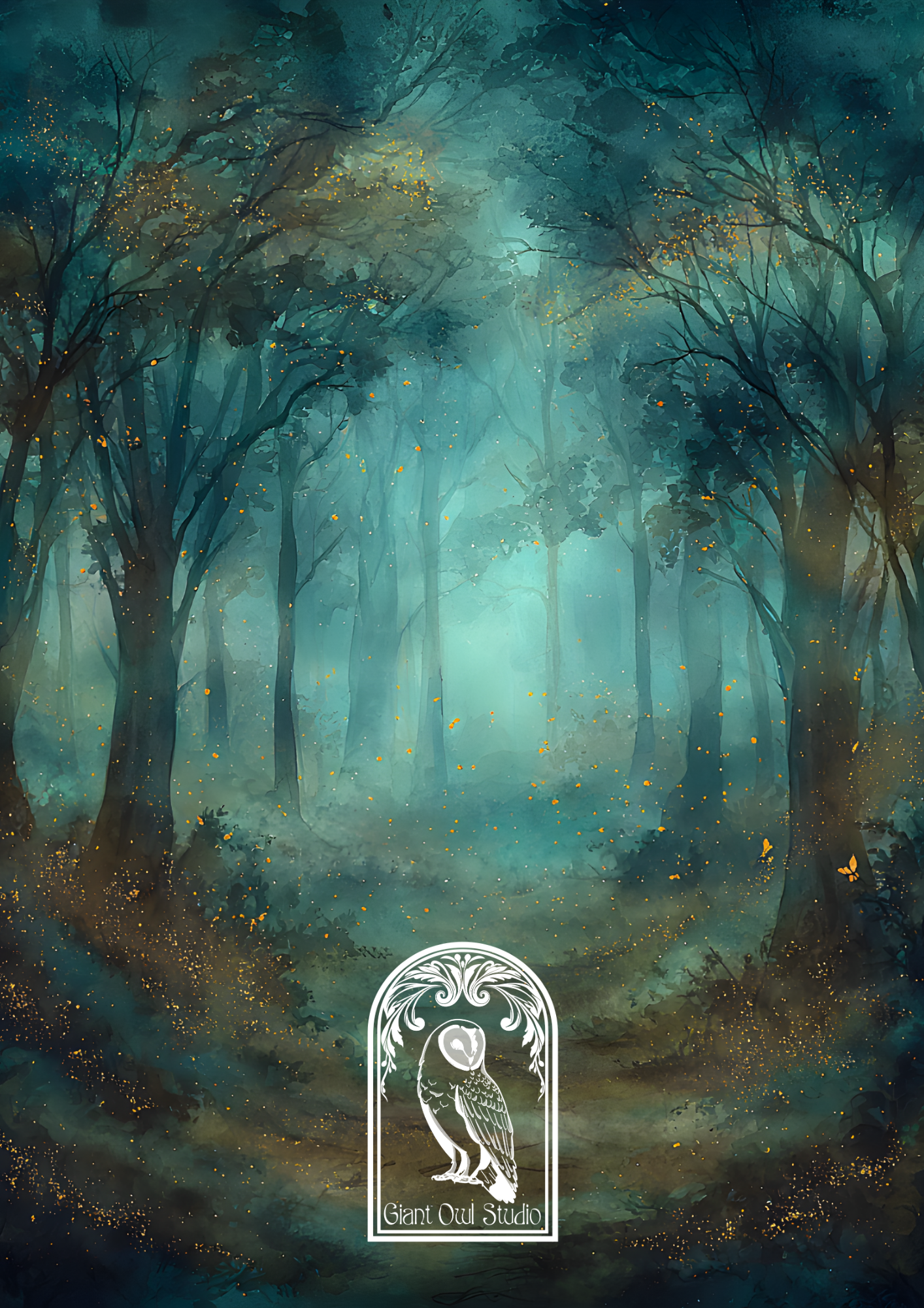 Handmade Spiral Bound Notebook -Forest Mage