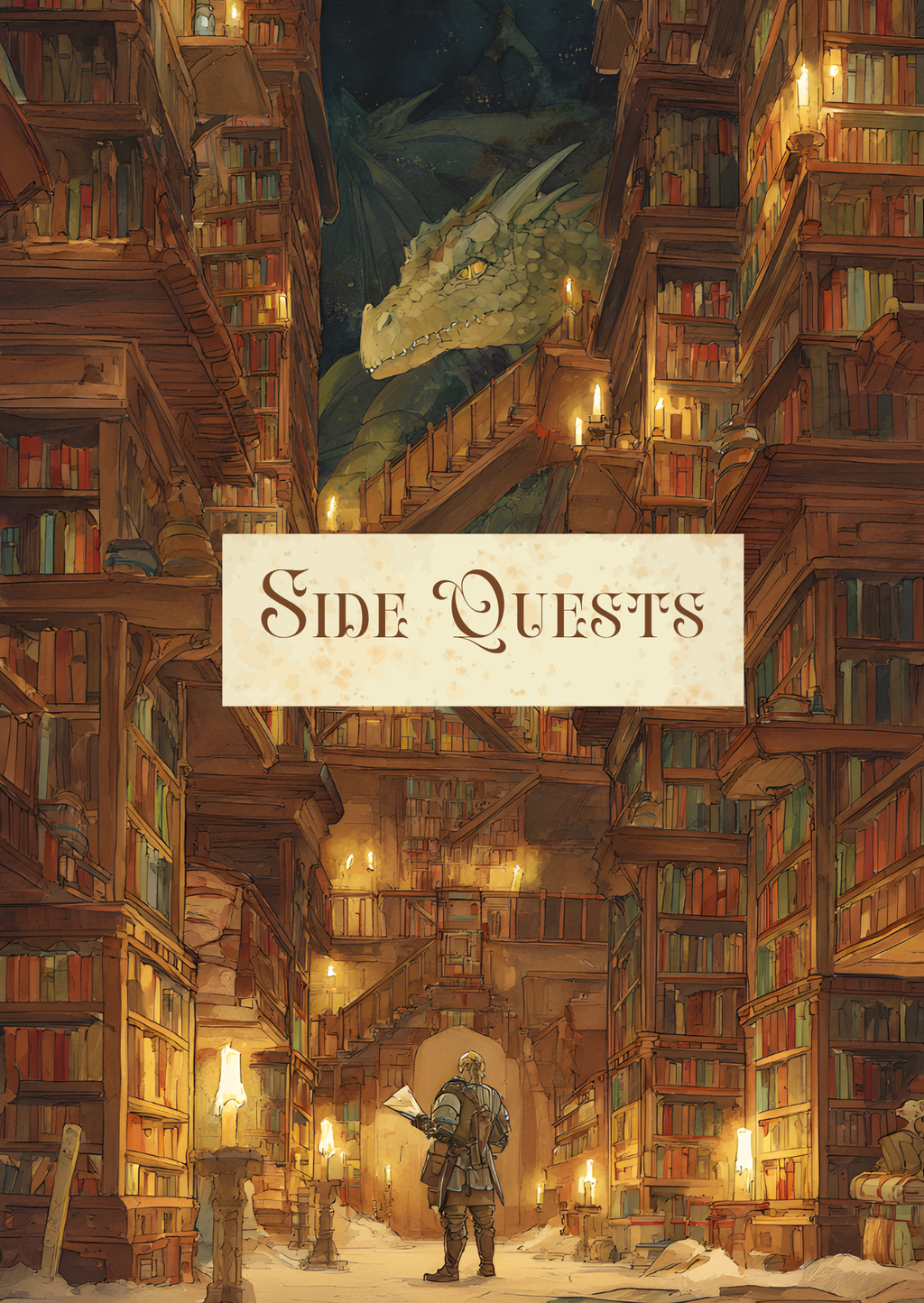 Handmade Spiral Bound Notebook - Side Quests