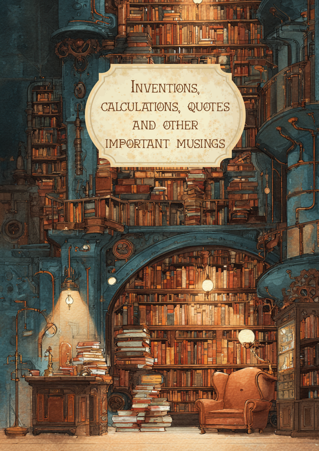Handmade Spiral Bound Notebook - Steampunk Dreams