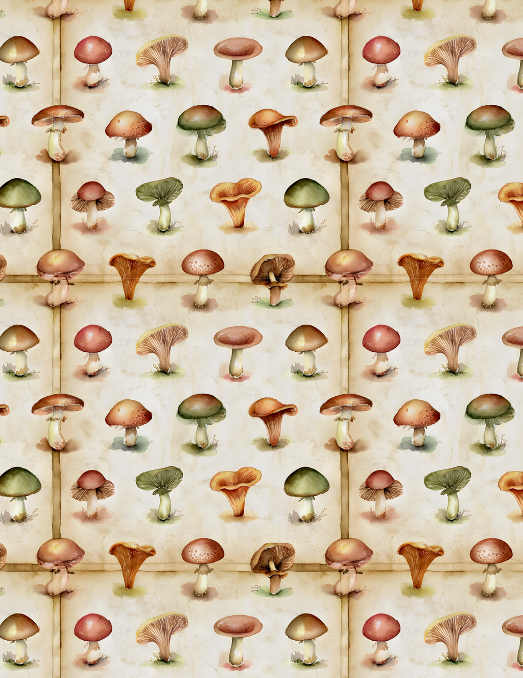 Handmade Spiral Bound Notebook -Mushroom Cluster