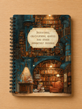 Handmade Spiral Bound Notebook - Steampunk Dreams