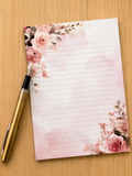 A5 Notepad - Blush Roses