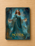 Handmade Spiral Bound Notebook -Forest Mage