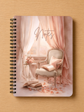 Handmade Spiral Bound Notebook - Pretty in Pink
