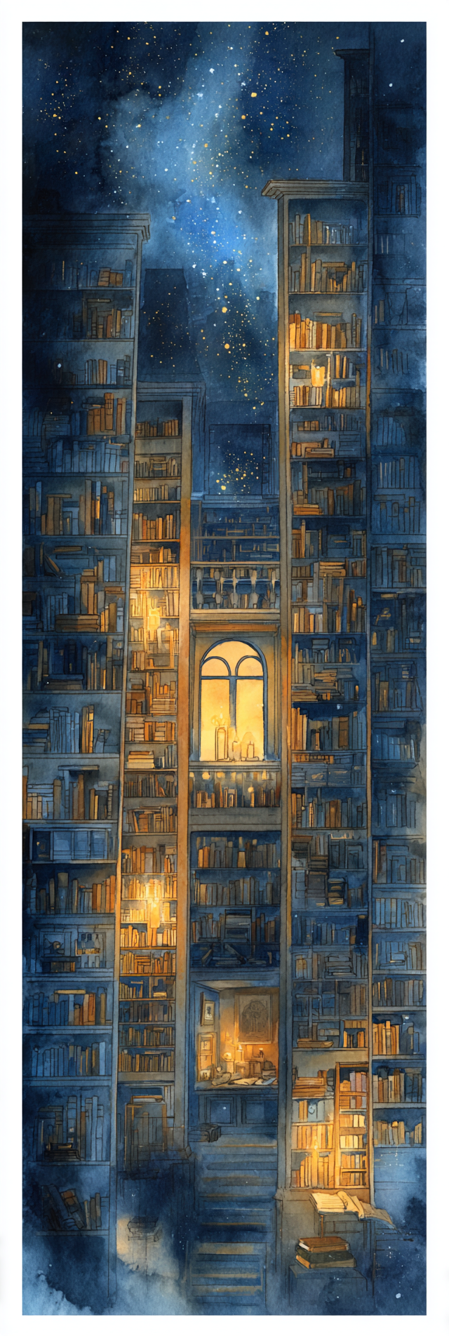 Midnight Library Bookmark