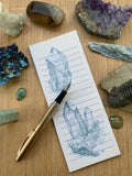 Long Notepad - Crystal Sketches