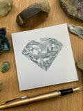 Vintage Diamond Mini Notepad