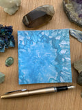 Blue Geode Mini Notepad
