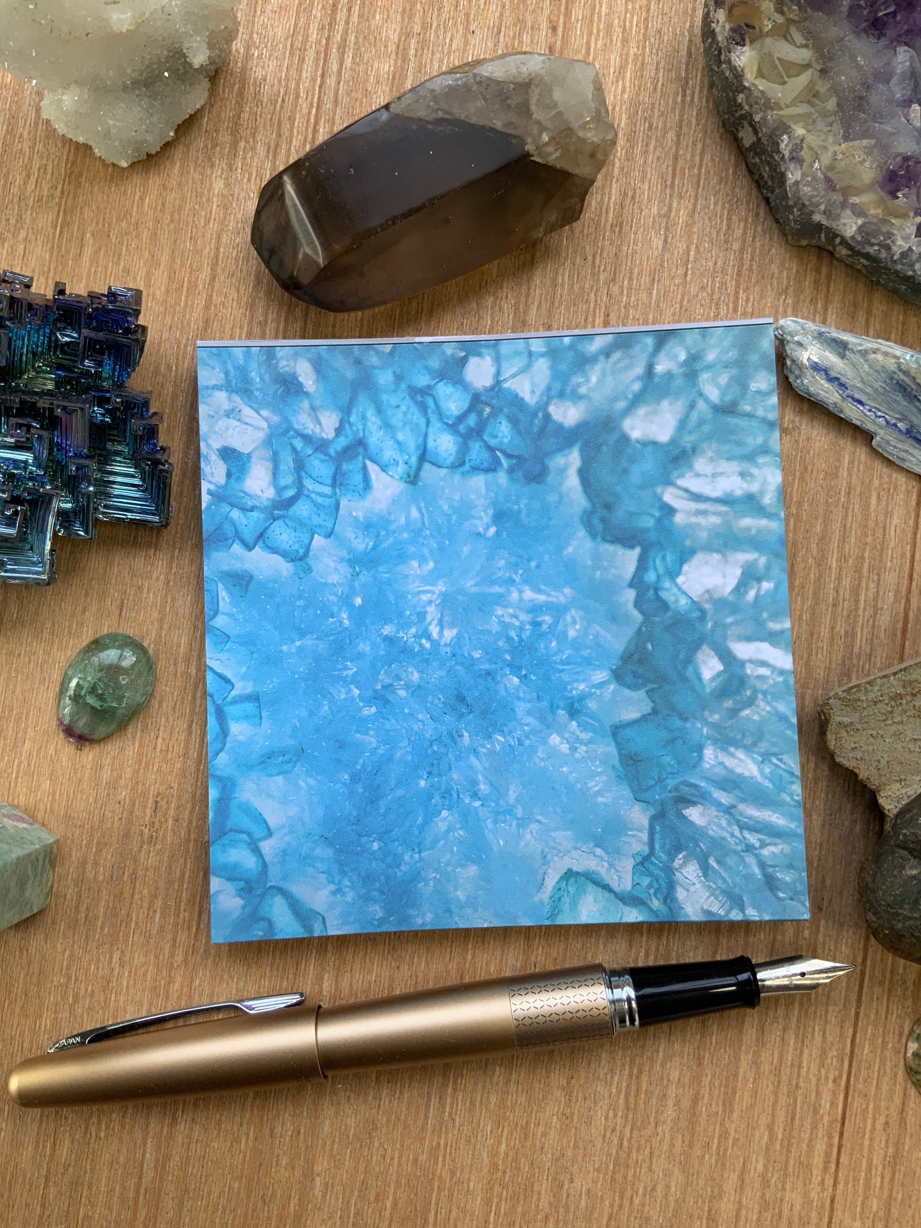 Blue Geode Mini Notepad