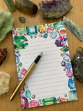 A5 Notepad - Gemstone Border