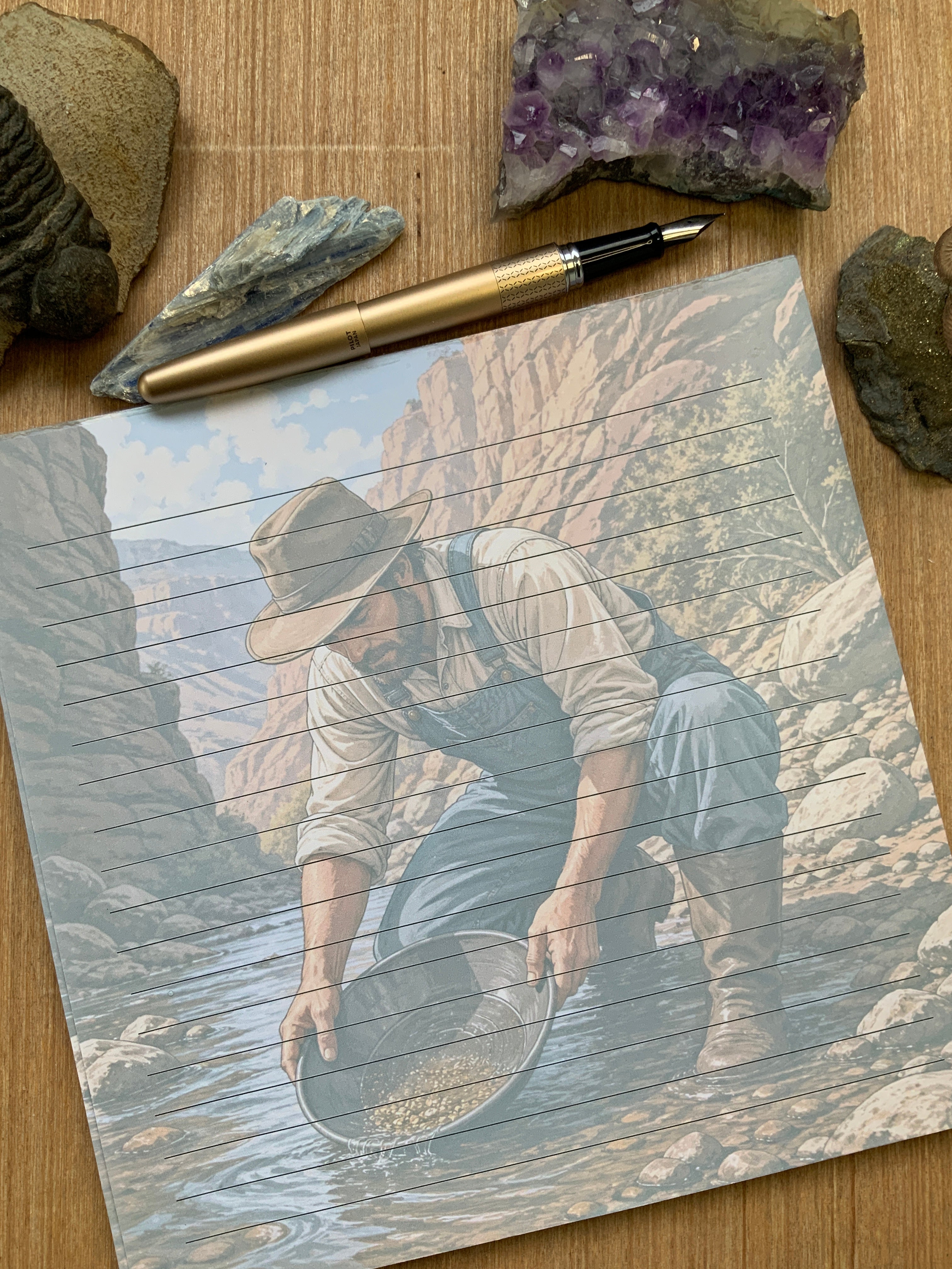 Large Square Notepad - Panning for Hope