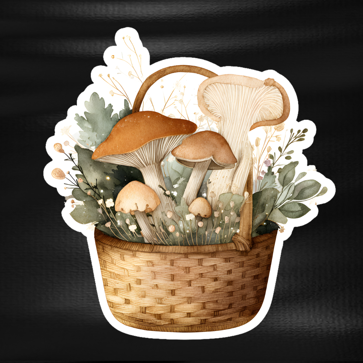 Fridge Magnet - Woodland Foraging Basket