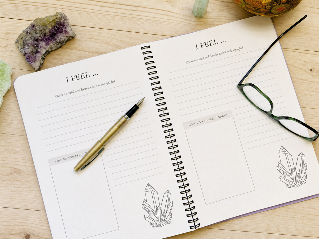 'Crystal Journal' - An A4 journal for collection, reflection and expression