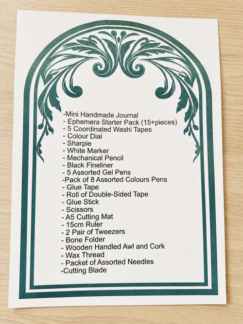Book Binding and Journaling Starter Kit