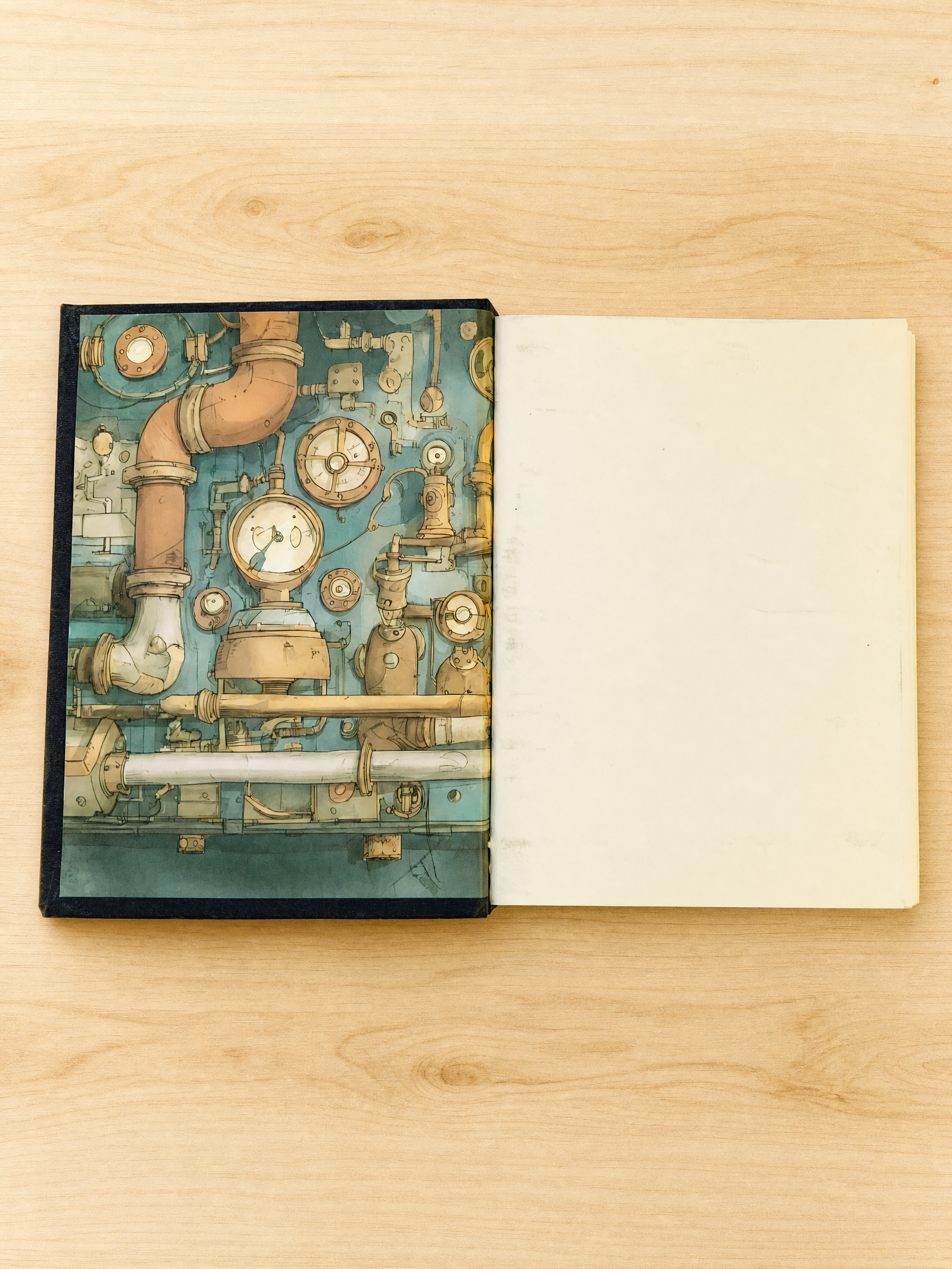 Medium Hardbound Sketchbook - 'Steampunk Dreams'