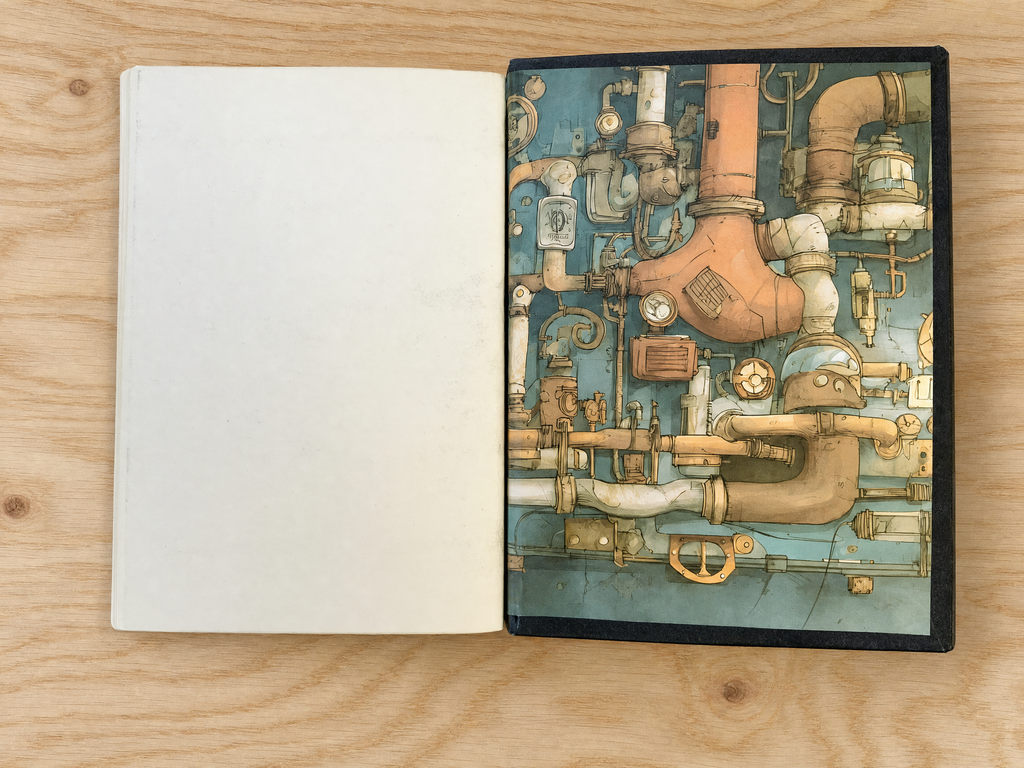 Medium Hardbound Sketchbook - 'Steampunk Dreams'