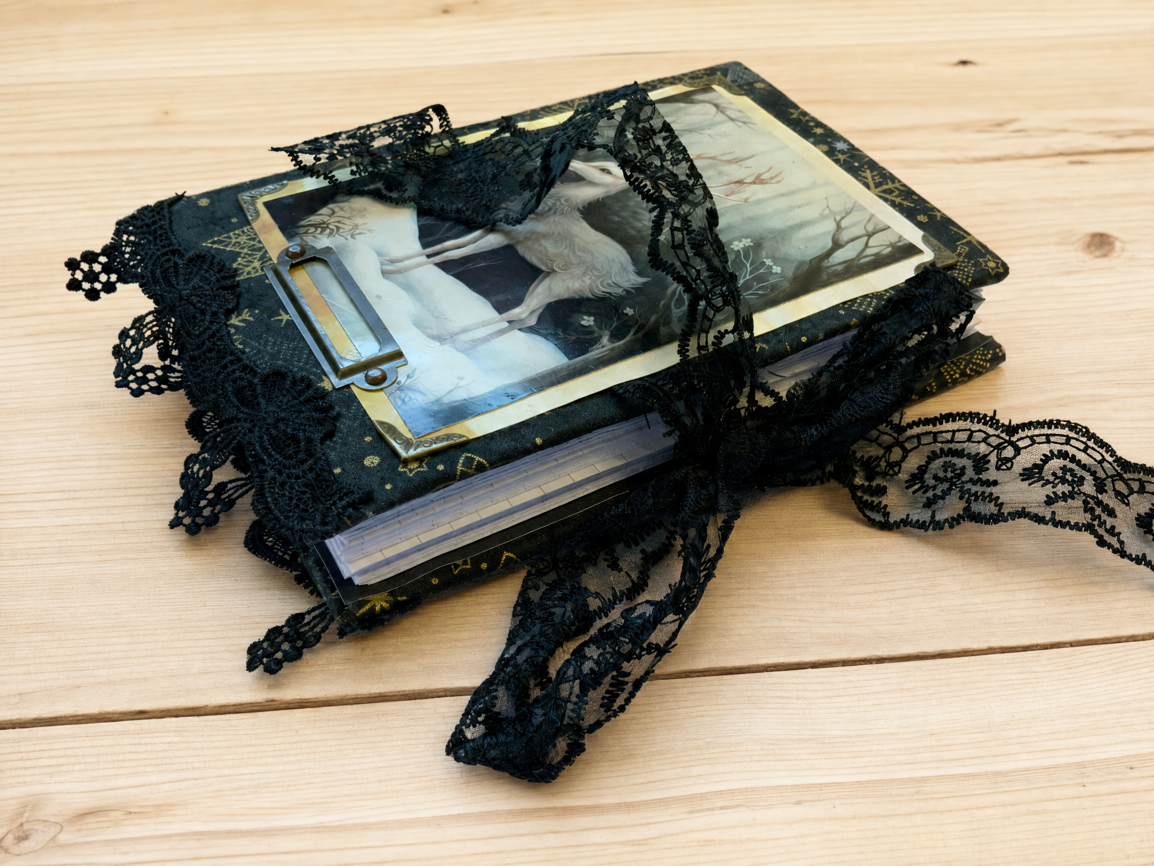 'Forest Dreams II' Hardbound Notebook (Deer Design)