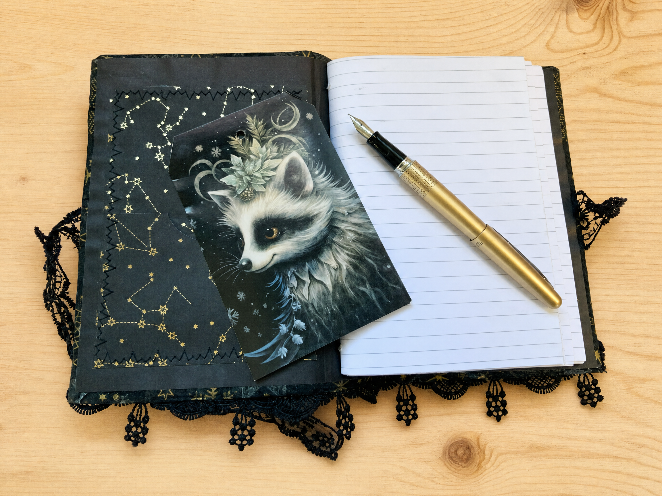 'Forest Dreams II' Hardbound Notebook (Deer Design)