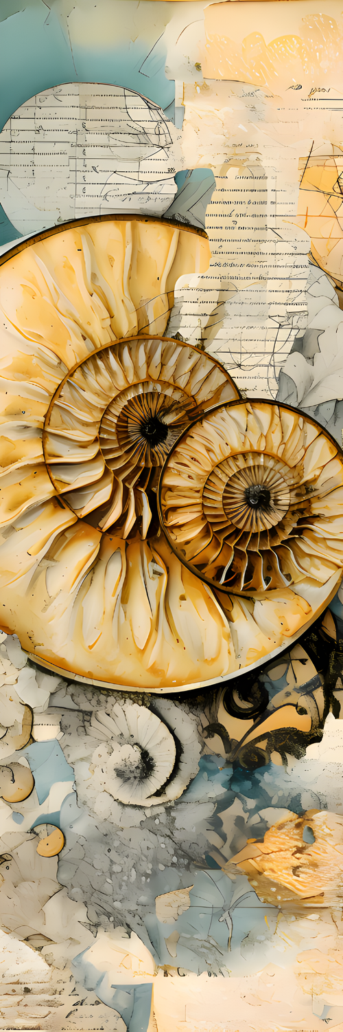 Abstract Ammonites Bookmark