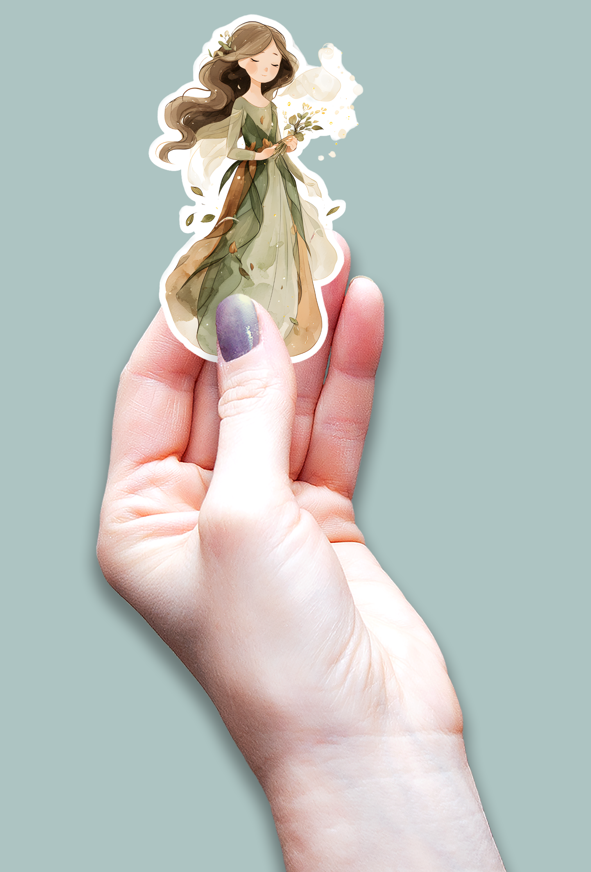 Waterproof Vinyl Die-Cut Sticker -Woodland Fairy