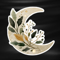 Fridge Magnet - Autumn Crescent Moon