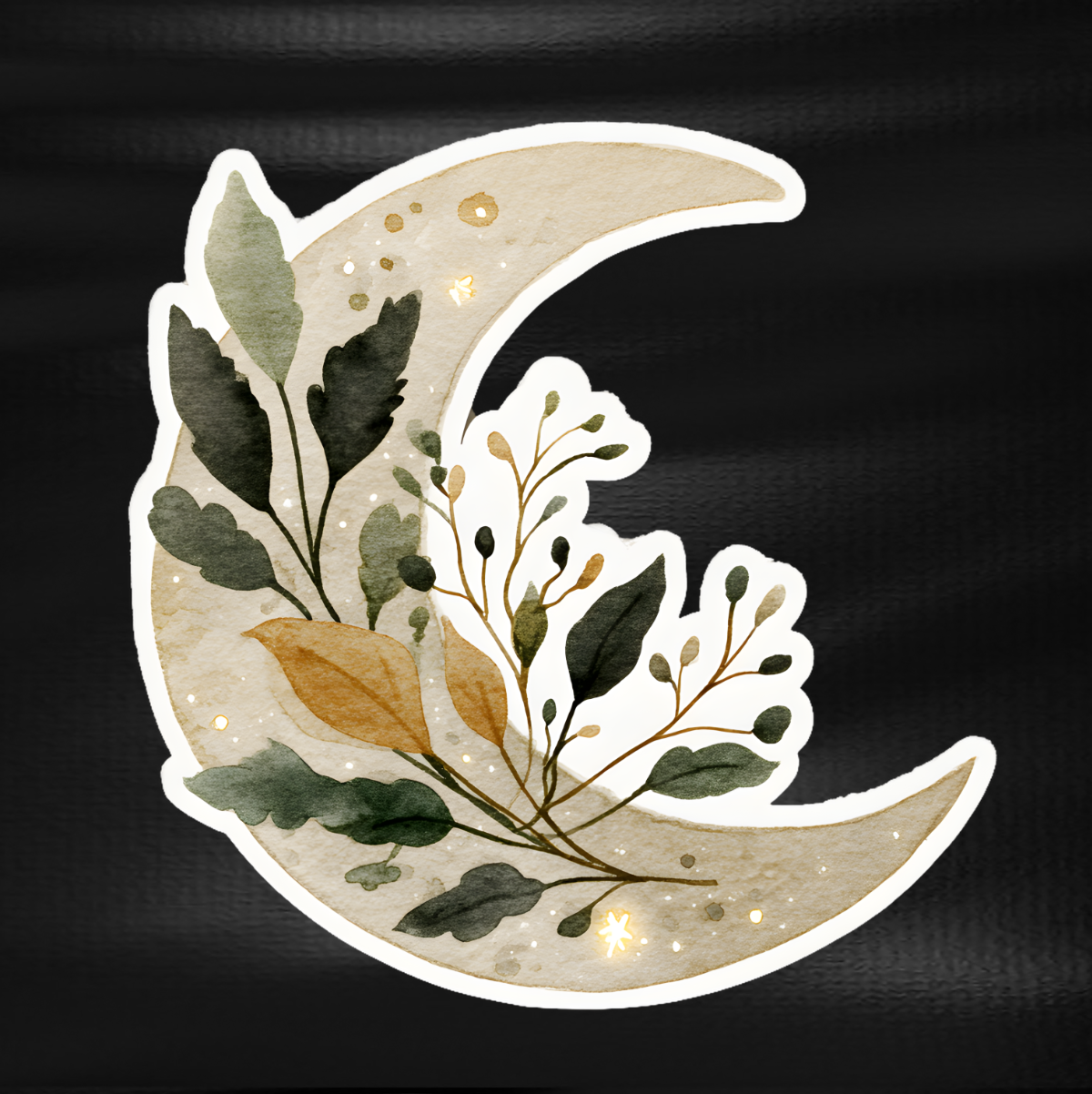 Fridge Magnet - Autumn Crescent Moon