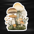 Fridge Magnet - Woodland Mushroom Cluster