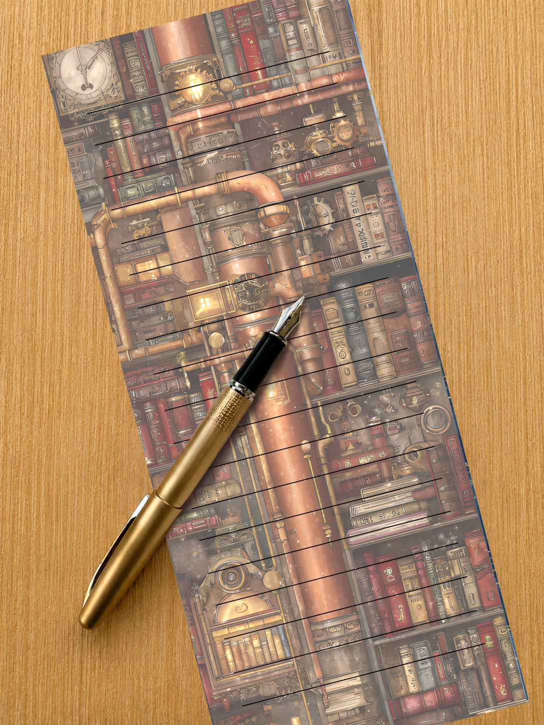 Long Notepad - Steampunk Dreams